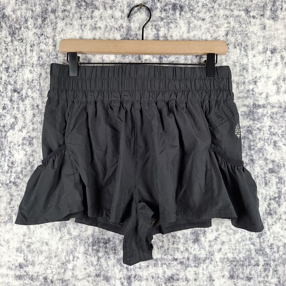 FP Movement Shorts Womens Size M Get Your Flirt On Free People Black Shorts